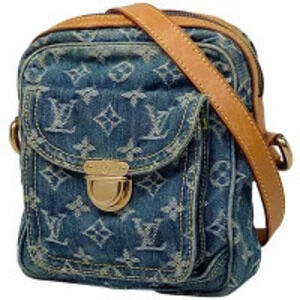 Louis Vuitton camera bag crossbody shoulder Monogram denim blue